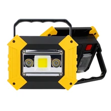 Мощный USB COB светодиодный рабочий свет рабочего освещения поиск светильник 18650/AA Перезаряжаемые потока СИД светильник на открытом воздухе Портативный Фонари Водонепроницаемый