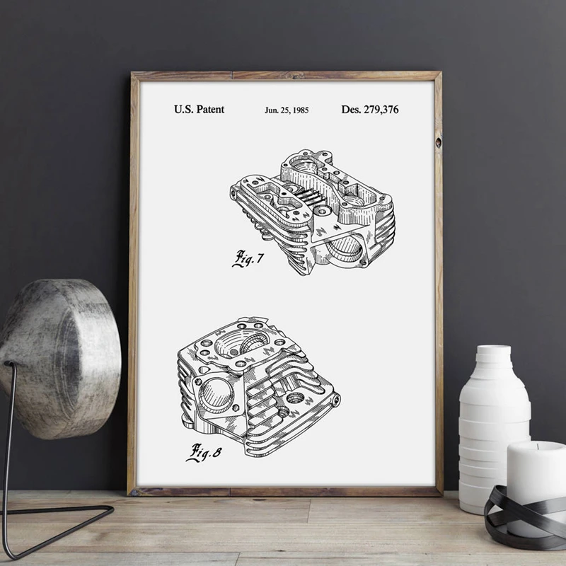 Motorcycle Parts Canvas Prints
