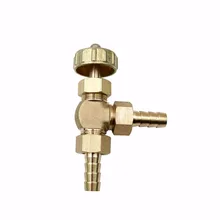 8 מ"מ מחט שסתום זווית פליז גז זיהוי הצינור בארב מקסימום לחץ 0.8 פסקל(China)