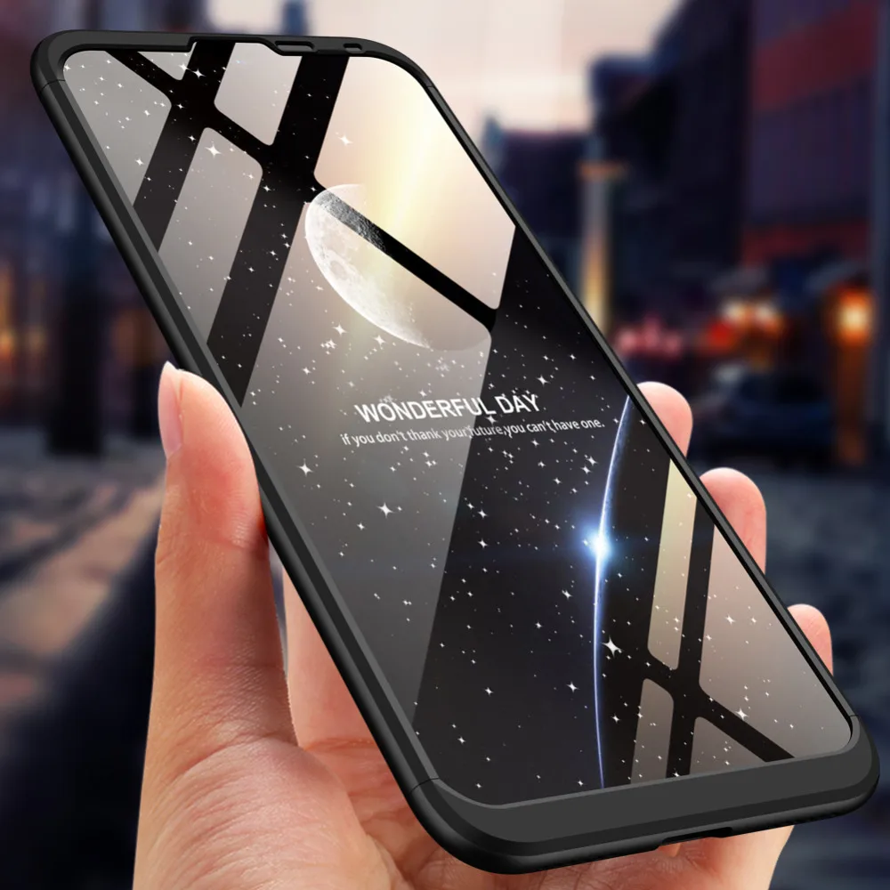 For Huawei Y7 Case 360 Degree Full Body Cover Case For Huawei Y7 Hybrid Shockproof Case With Tempered Glass Film for Huawei Y7