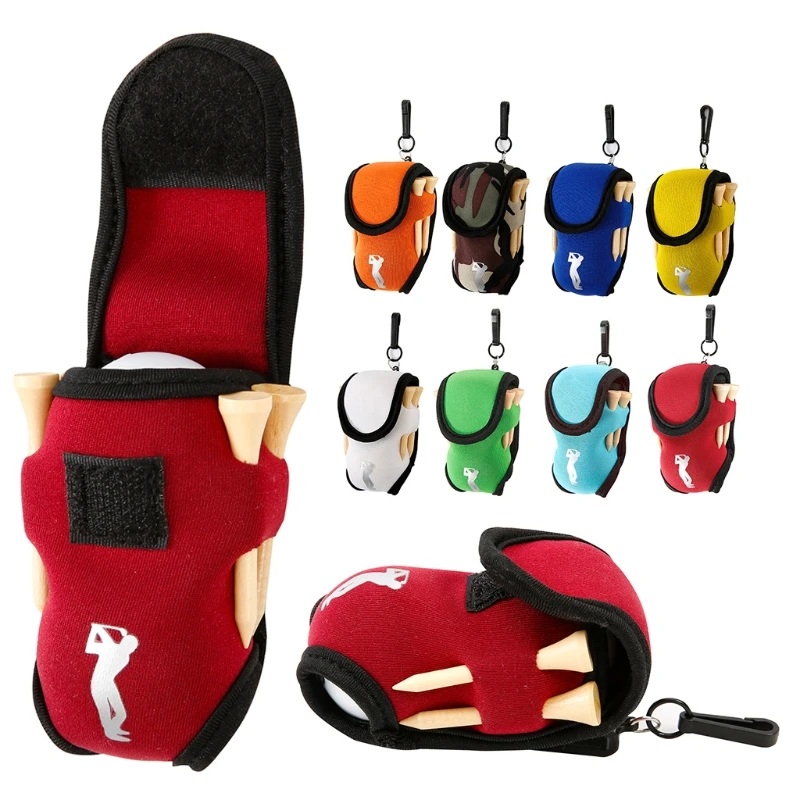 

Elastic Neoprene Mini Golf Ball Holder Bag Carry Pouch Belt Clip For Training