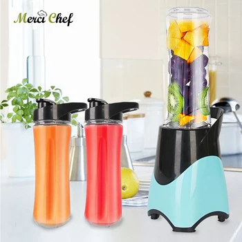 

Household Mini Blender Bottle 600ml Capacity Vegetable Fruit Juicer Electric Multifunction Blender Portable Lemon Cup Juicer