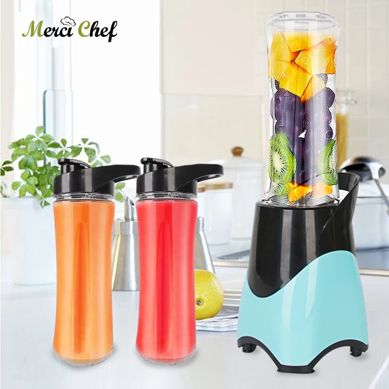 Household Mini Blender Bottle 600ml Capacity Vegetable Fruit Juicer