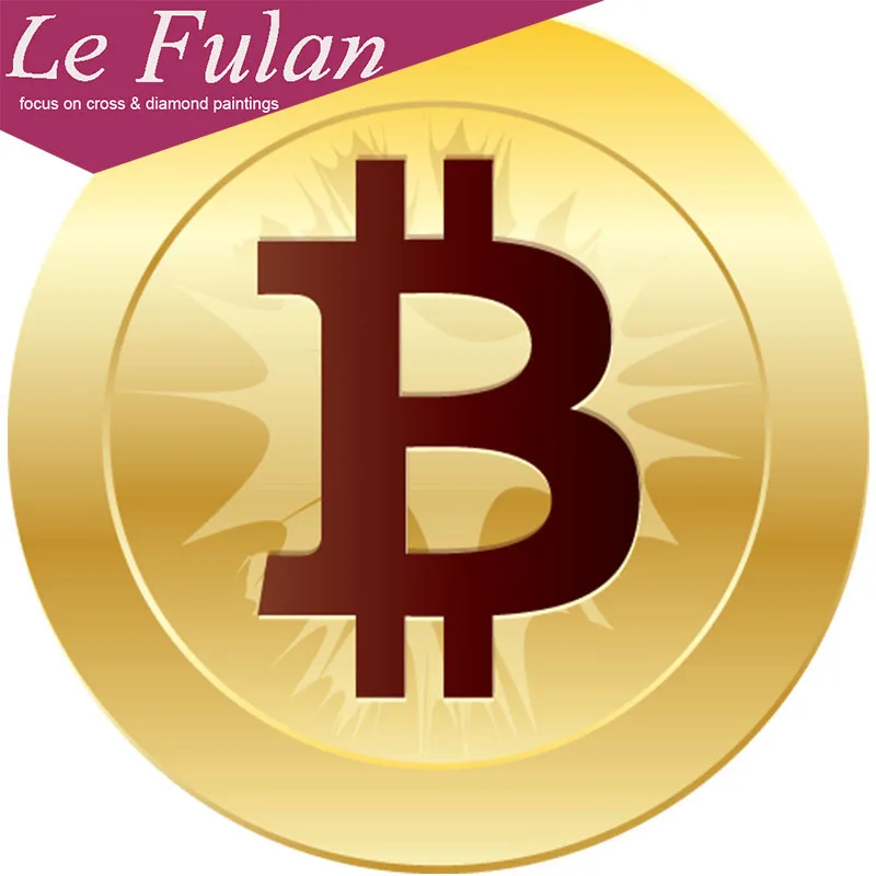 Le Fulan Алмазная картина полная вышивка крестиком Биткоин Diy пейзаж картины Стразы
