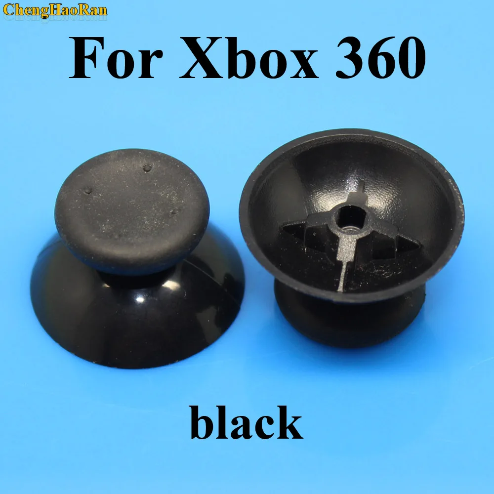 2 шт аналоговый джойстик ручка колпачок для sony playstation Dualshock 3/4 PS3 PS4 Xbox 360/One Джойстик контроллер - Цвет: For Xbox 360 black