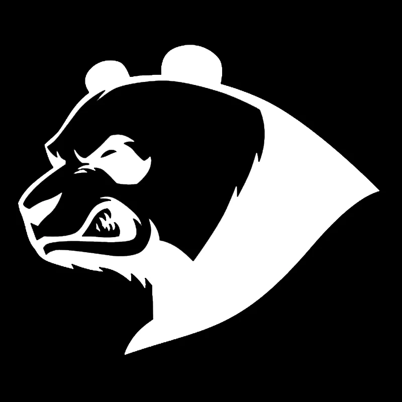 Angry Panda Bear креативные виниловые наклейки для машины в виде животных отражающие
