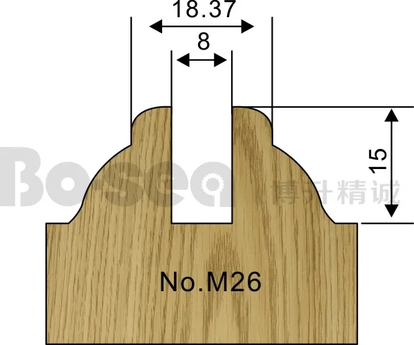 5 шт./компл. дверная рама резак для деревообработки 3 шт.-паз 2pcs-Mortise шпинделя машина резак Бо-море - Длина режущей кромки: M26