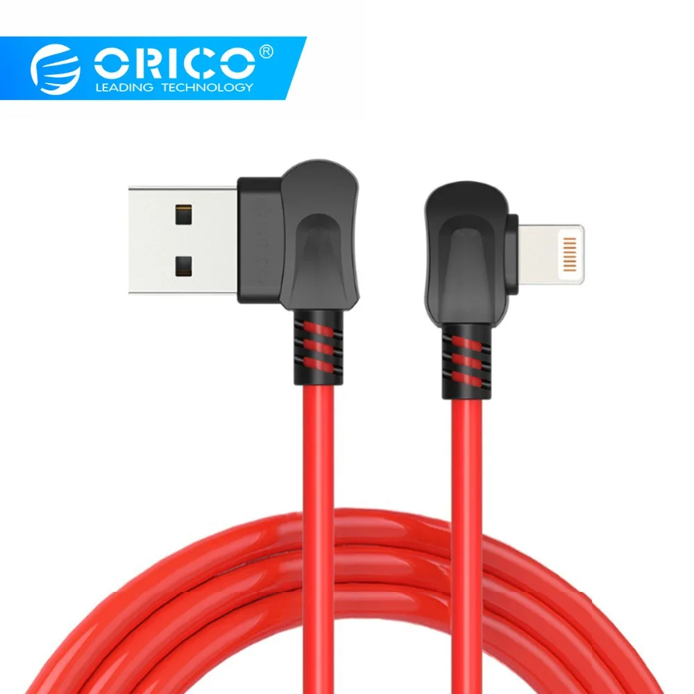 ORICO USB Cable Right angled Bending For iPhone Apple X 8