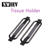NWIEV 1х коробка-Держатель салфеток в машину спинка сиденья Коробка фиксированный зажим для Skoda Octavia A5 A7 2 Suzuki grand vitara SX4 Volvo V70 аксессуары