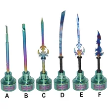 Цветной титановая углеродная насадка GR2 Титан Carb Кепки с различными резаки Англия Фальц mark