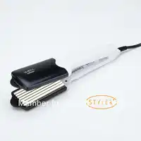 Professional Hot Selling Titanium alloy Hair curler, Spring Changable curling iron White Fast Shipping