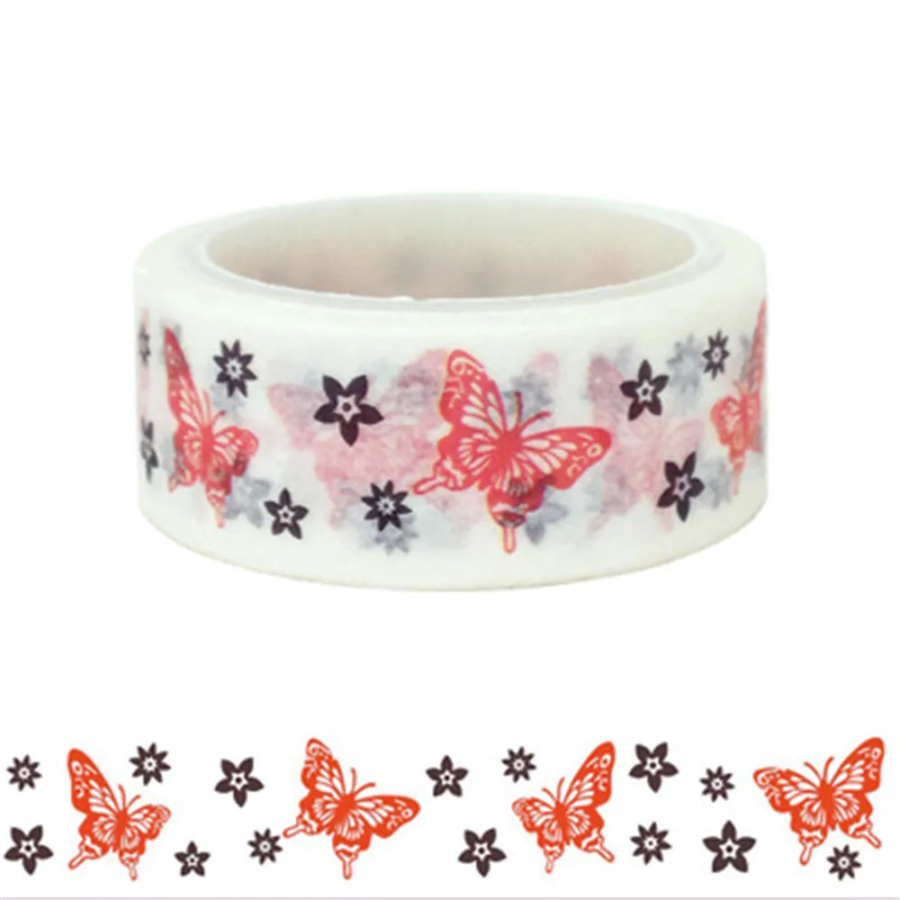 1 шт. Новый Diy Dream color Bubble Butterfly железная башня васи лента наклейка бумага для