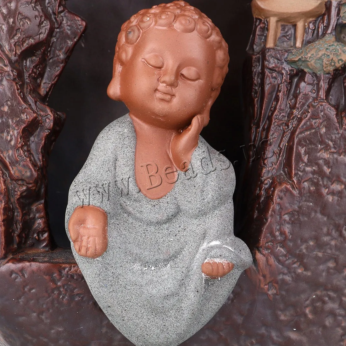 Home Decor Mountain River Backflow Incense Burner Small Buddha Smoke Waterfall Incense Holder Censer Use In Home Office Teahouse