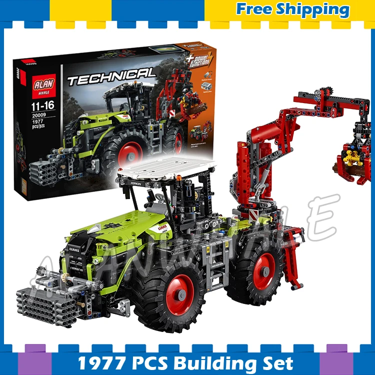 

1977pcs 2in1 Technic Motorized Claas XERION 5000 TRAC VC Machineshop 20009 Model Building Blocks Gifts sets Compatible With lego