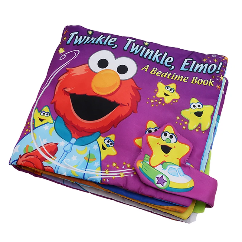 

Soft Play Goodnight 3D Washable Cloth Book Twinkle Elmo Babies BedTime Book Early Education Multifunctional Cloth Book