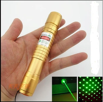 

High Power Military 500000m 500W 532nm Focusable Green laser pointer Flashlight Burning Match Burn Cigarettes LAZER Hunting