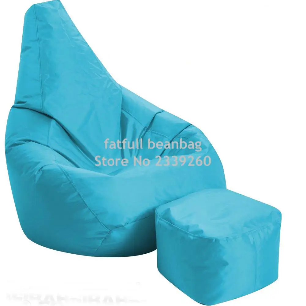 Cover only No Filler-RED WATERPROOF DROP BEAN BAG CHAIR, outdoor beanbag sofa