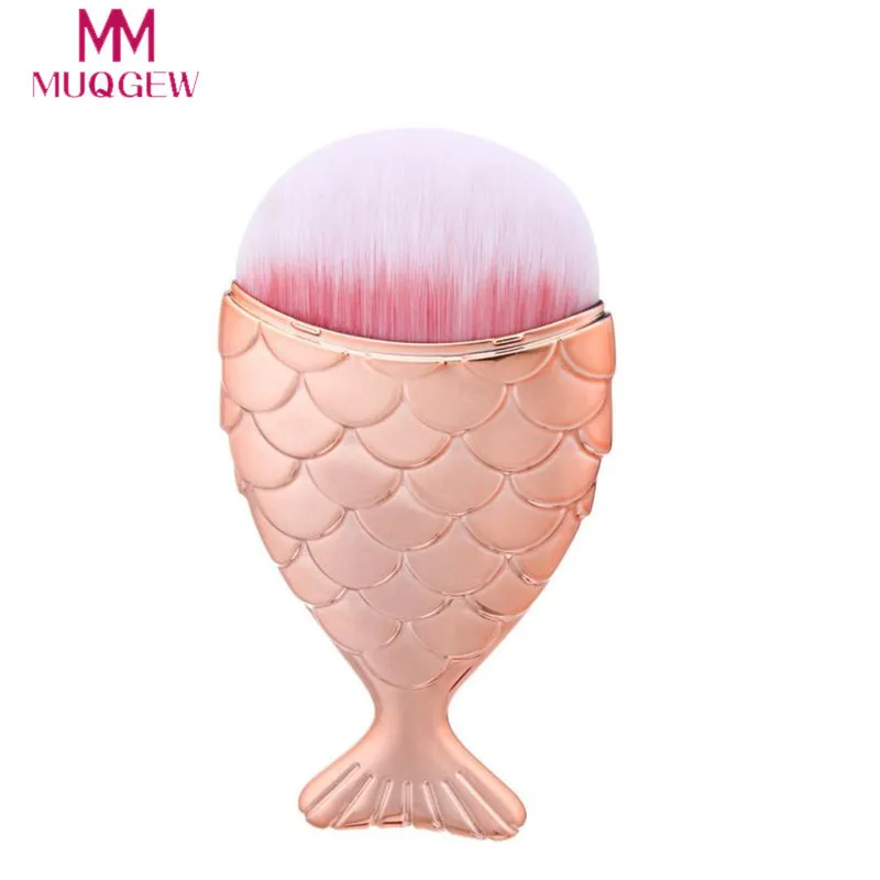

1Pcs Fish Tail Makeup Brushes pincel sereia Diamond Makeup Brush Set Big Fish Tail Foundation Powder Brushs pincel maquiagem