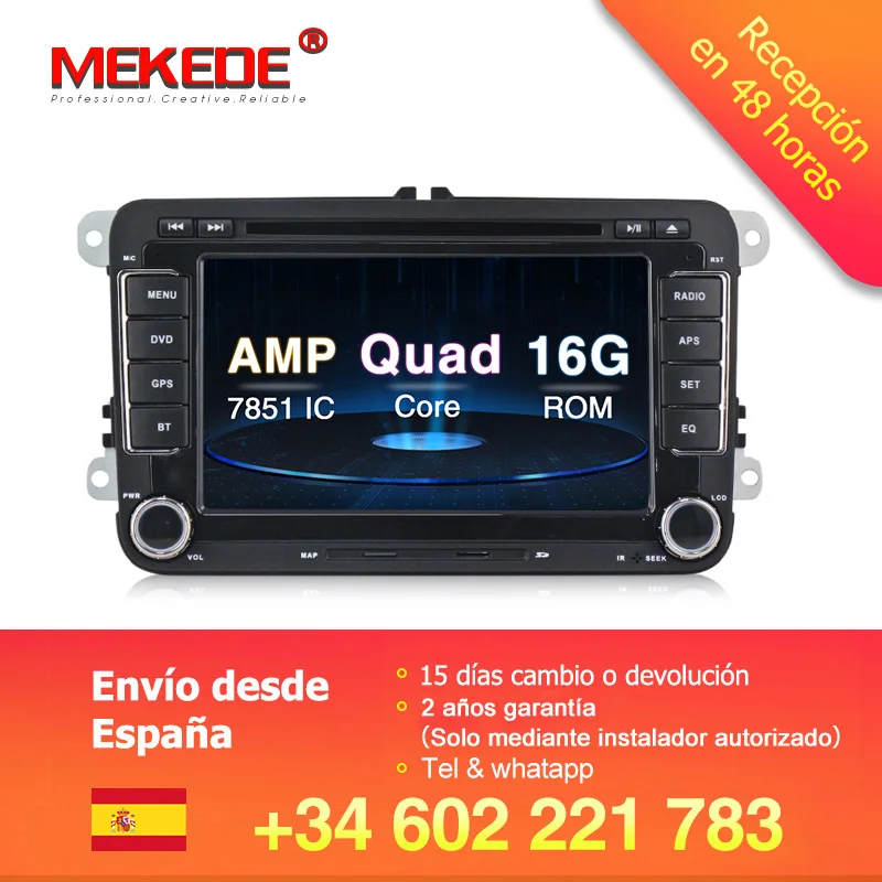 

MEKEDE Android Car DVD GPS Navigation Quad Core for Skoda SEAT Altea Toledo POLO GOLF 5 6 PASSAT TIGUAN TOURAN Caddy