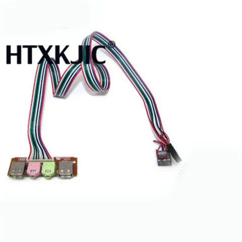 

Чехол для компьютера, 2 USB ПК, 7,8 см, передняя панель, USB аудио порт, микрофон, usb sata кабель, usb переходная карта, разъем rj45, dvi-d, vga, двойной блок питания