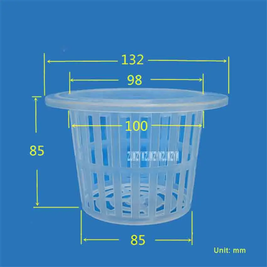 100PCS\\LOT 100# Mesh Plant Pot, Hydroponic Vegetable Planting Cup, Gardening Net Cups Pots for Hydroponics System Root Supporter