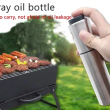 1 шт. бутылка-распылитель для уксуса серебряное жидкое топливо из нержавеющей стали бутылка-соевое масло для соуса бутылка с распылителем для воды кухонный инструмент