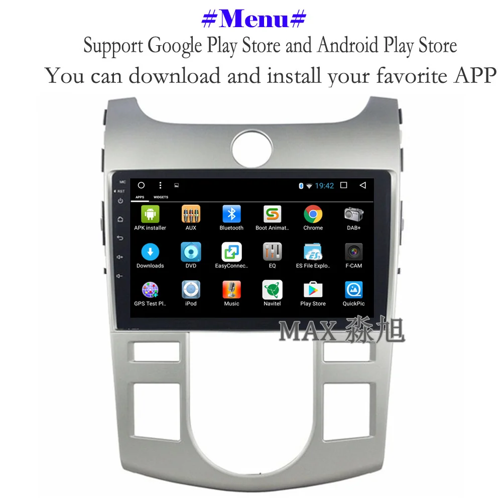 Cheap MAX GPS Navigation System Android 8.1 Car DVD Player for Kia Cerato Forte 2008 2009 2010 2011 2012 Car Radio RDS WiFi Free Map 3