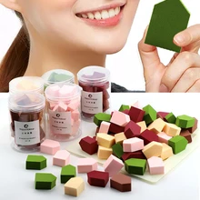 12 шт./кор. Для женщин макияжа маленькая губка для жидкого тонального крема косметическое мягкий пуф сухой или в любой другой влажной контур лица губки