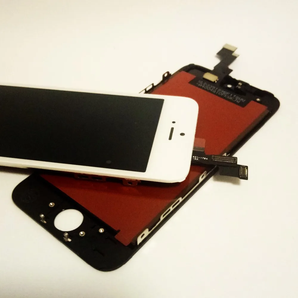 10 шт./компл. ЖК-дисплей для Iphone 5S ЖК-дисплей с сенсорным экраном дигитайзер сборка без битых пикселей AAA+ проверка качества