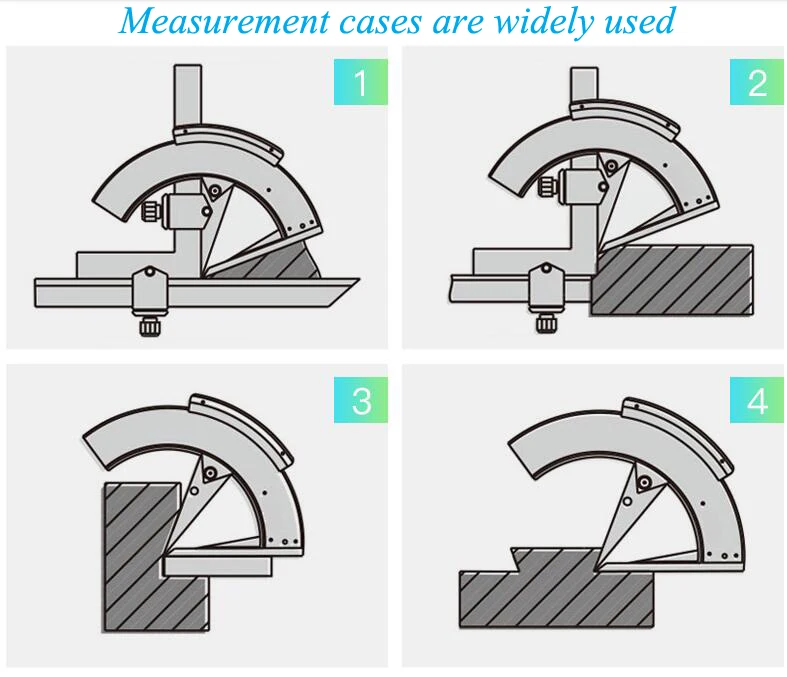 Универсальная энергетическая угловая линейка 0-320 градусов угловой измерительный прибор транспортир угловой измерительный инструмент