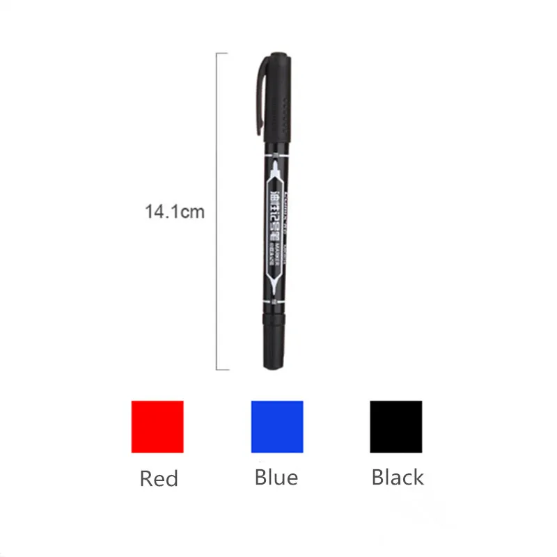 Comix 0,5 мм/1,5 мм двойная головка Красочные водонепроницаемые ручки перманентные маркер-краски фломастер на масляной основе Канцтовары для школы товары для рукоделия