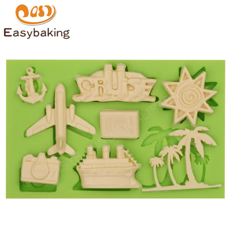 ES-6411 Traffic Series Fondant Mould Silicone Molds for Cake Decorating