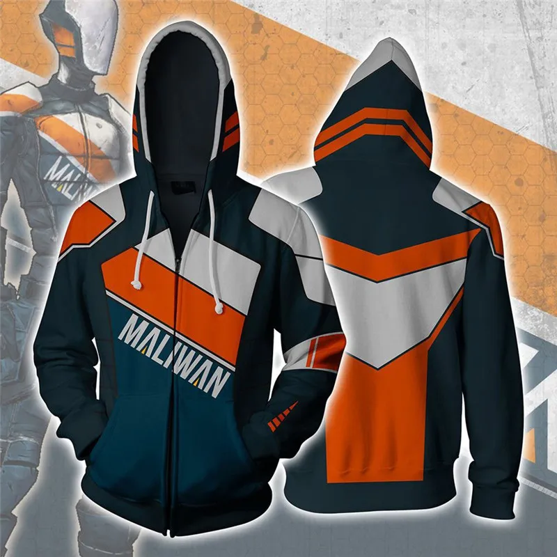 

Fivsole Game Borderlands 2 Zer0 3D Full Printed Hoodies for Men Hooded Zip up Jackets Man Casual Cardigan coats Custom Logo