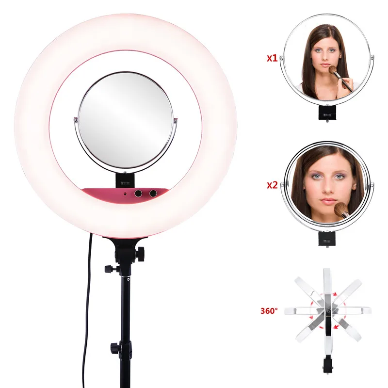  fosoto LF-R480 Bi-color 3200-5800K 100W photographic Lighting Dimmable Led Ring Light Lamp&Light St - 32855805692