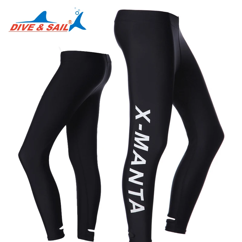 Dive&Sail Lycra  long pants  women and men rash guard  surf board sailing boat swimming pant  anti-slip UPF50  anti-jellyfish