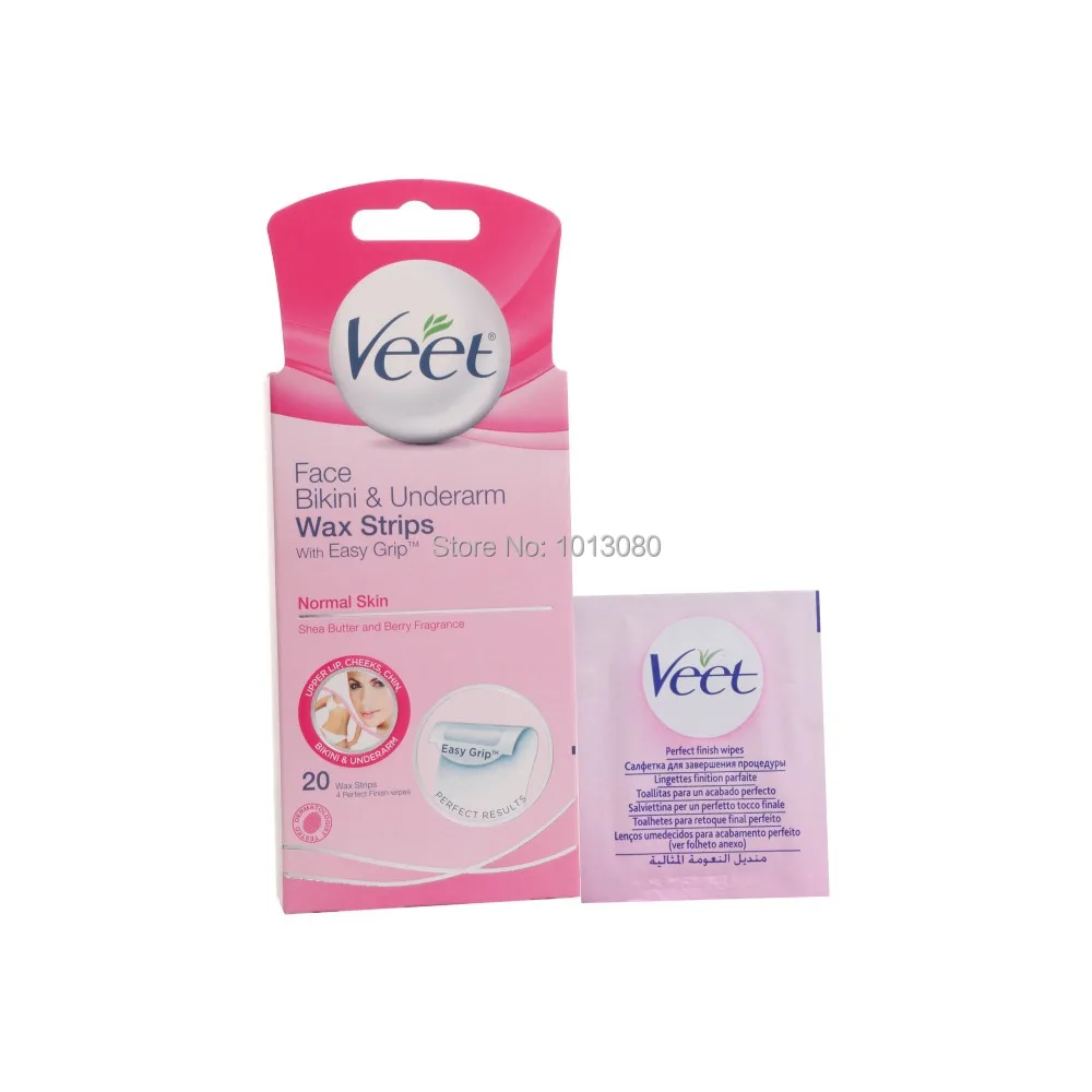 Veet Hair Removal Wax Strips Body Hair Removal (shea Butter & Berry) 20 Pcs  - Hair Removal Cream - AliExpress