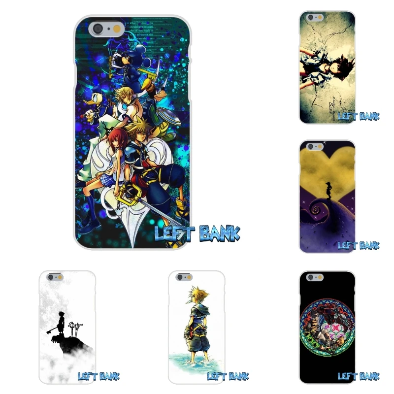 Мягкий силиконовый прозрачный чехол из ТПУ для iPhone 4 4S 5 5S 5C SE 6 6S 7 Plus Kingdom Hearts sora &