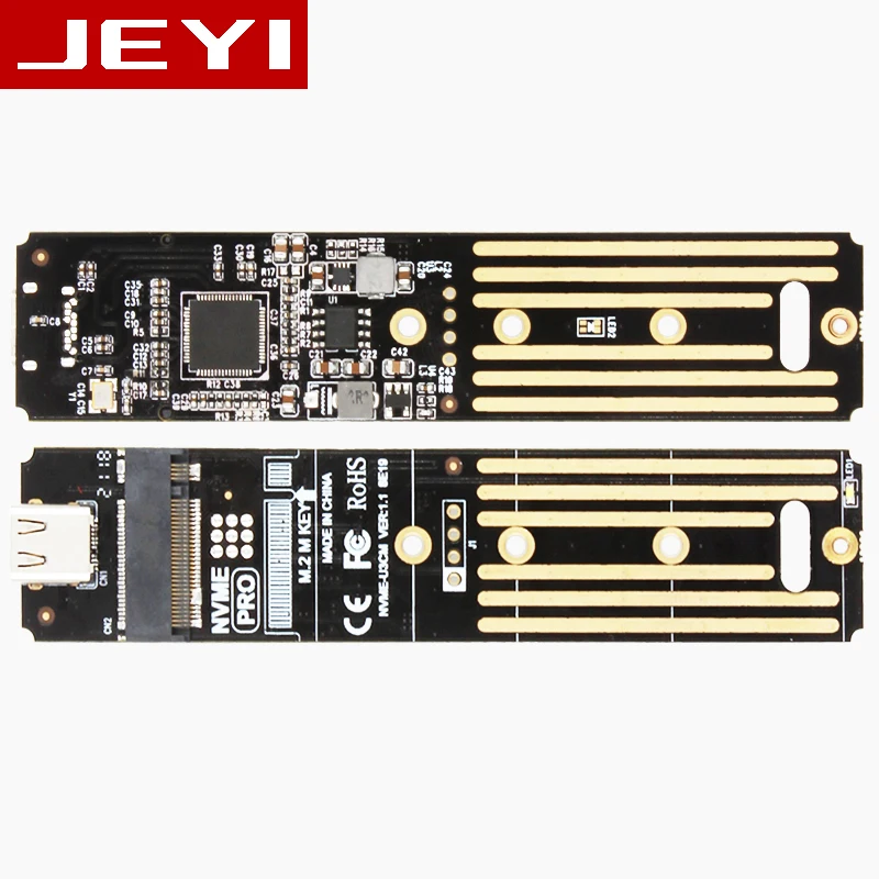 JEYI уплотнение i9 HDD корпус мобильного коробка-чехол на HDD алюминиевый NVME Тип C3.1 JMS583 М. 2 USB3.1 M.2 PCIE U.2 SSD PCI-E TYPEC