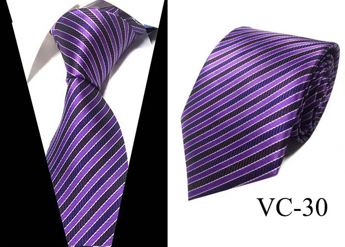 Модный классический мужской галстук в клетку, жаккардовый шелковый галстук в полоску, деловой формальный свадебный галстук 8 см, 1200 игл