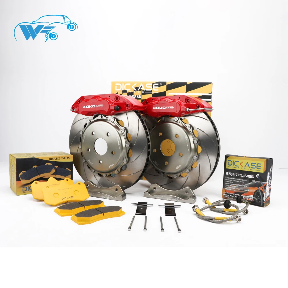 

KOKO RACING WT7040 caliper brake cover car yellow brake caliper 362*32mm J hook disc 19 inches front wheel for honda s2000