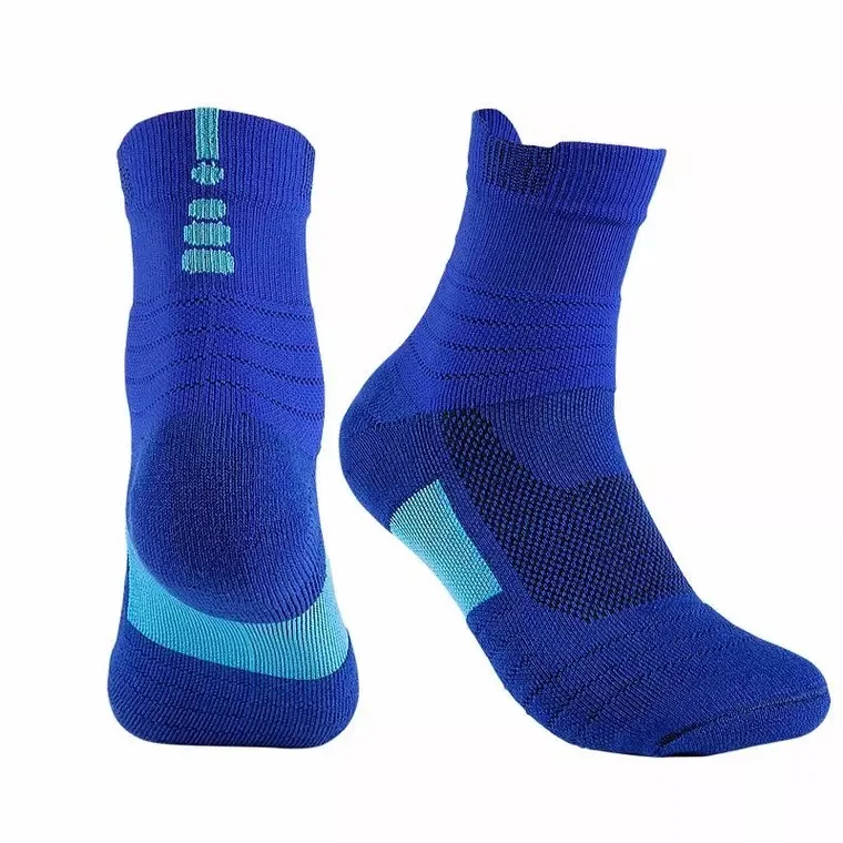 Высококачественные повседневные мужские носки в деловом стиле для мужчин, хлопковые фирменные носки для осени и зимы, черные и белые носки, носки James Curry Kobe Durant - Цвет: Blue Black