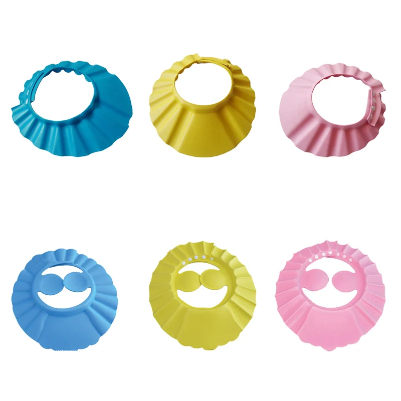 

Hoomall 1PCs New Adjustable Baby Kids Shampoo Bath Bathing Shower Cap Hat With Ear Wash Hair Shield For Kid Shower Accessory
