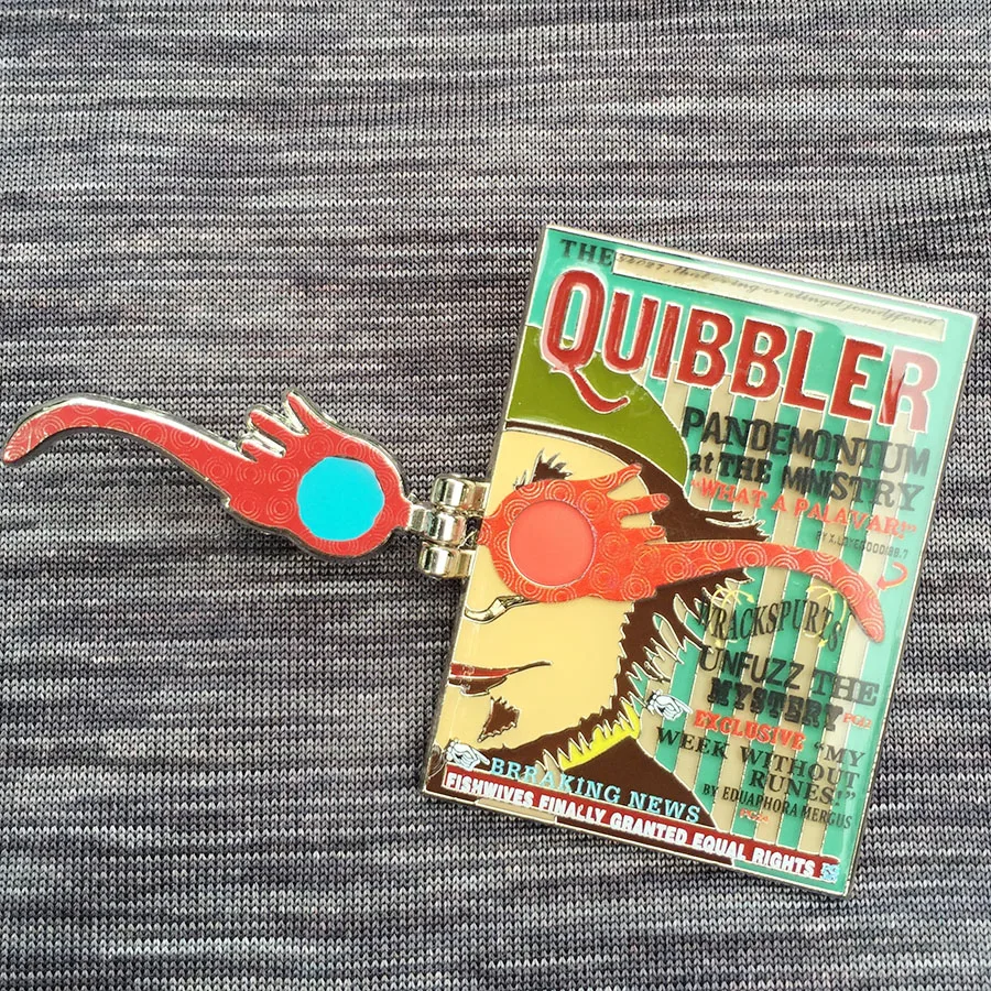 

HP Tom Riddle Lord Voldemort Pins metal broochs Quibbler Lapel pin Enamel Brooch cosplay collection gift