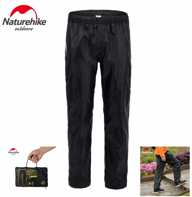 US $19.00 Naturehike Outdoor Camping Hiking double zipper Rain Pants Nylon Waterproof Cycling Pants Fishing T