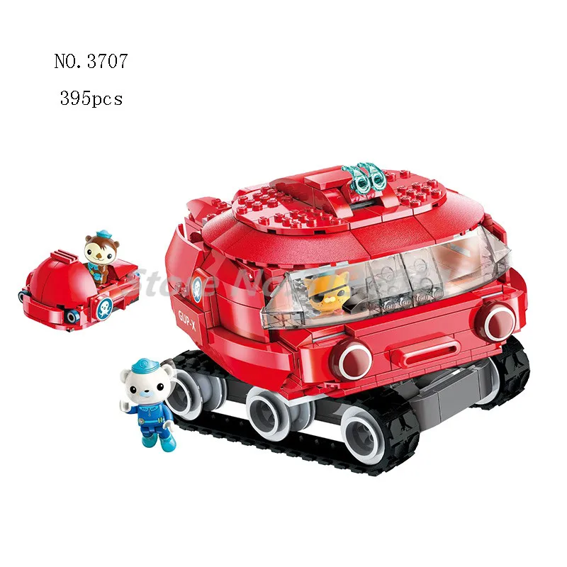 

The Octonauts Building Blocks GUP-X Launch and Rescue Vehicle dashi & Barnacles shellington kwazii Bricks Toys For Children