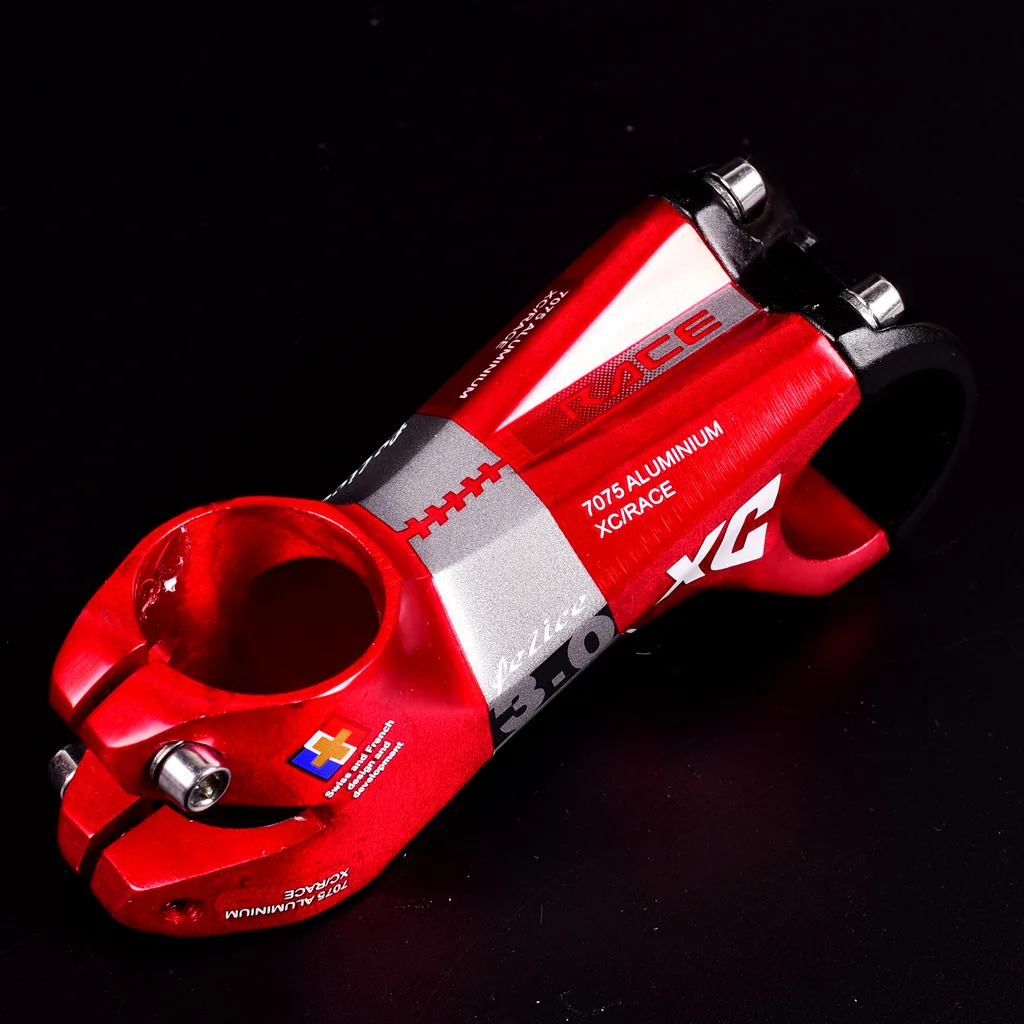 Алюминиевый сплав руля для горного велосипеда AM/XC 31,8*80 мм 7 градусов части для велосипеда красный черный, фиолетовый