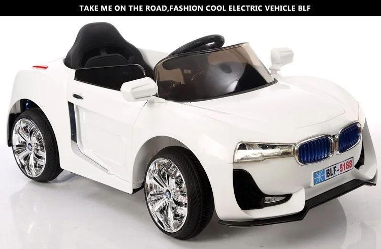 2,4G Bluetooth флэш-светильник с дистанционным управлением на колесах двойная открытая дверь Детская электрическая детская коляска двойной привод музыкальный автомобиль
