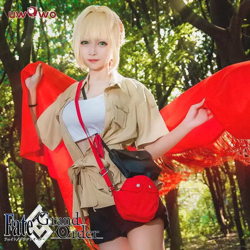 UWOWO аниме Fate Grand Order путешествие героический дух nero для косплея костюм FGO Женский