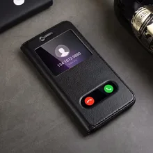 Натуральная кожа оболочки принципиально Чехлы для Huawei Honor 9 V9 8 Pro Чехол Флип Смарт Магнитная Вид из окна стенд держатель чехол