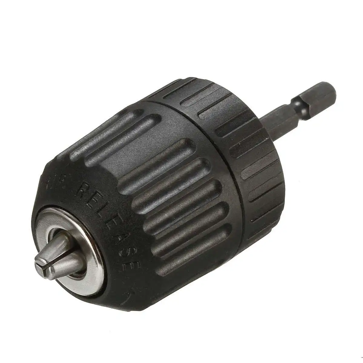 

Keyless Chuck Driver Hex Shank Screwdriver to Drill Converter 1/4'' HEX to 3/8''